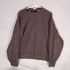 Vintage Jhane Barnes Mens M Jacquard Geometric Pullover Sweater 90S Retro Preppy